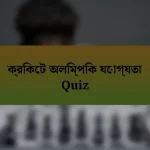 ক্রিকেট অলিম্পিক যোগ্যতা Quiz