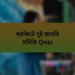 ক্রিকেট দুই জাতির সিরিজ Quiz