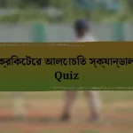 ক্রিকেটের আলোচিত স্ক্যান্ডাল Quiz