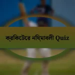 ক্রিকেটের নিয়মাবলী Quiz